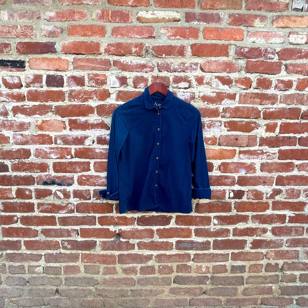 Madewell Peterpan Collar Denim Top